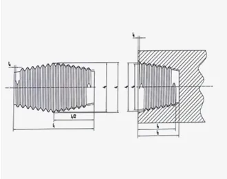 Socket and nipple of cone connection